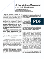 Analysis of Speech Characteristics of Neurological Desease and Their Classification