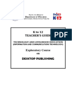 DepEd K-12 Teacher's Guide - Desktop Publishing Exploratory Course