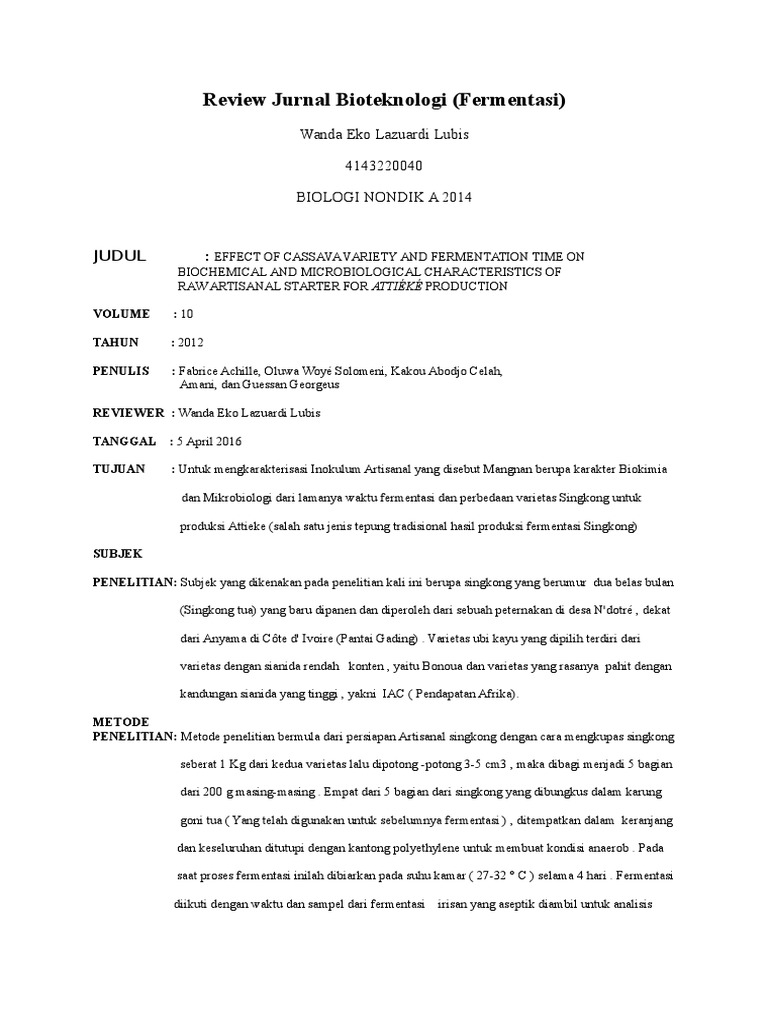 Review Jurnal Bioteknologi Pdf