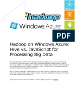 Hadoop on Windows Azure Hive vs JavaScript for Processing Big Data