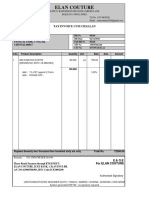 ELAN COUTURE TAX INVOICE