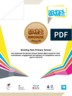 Bowling Park Primary School Mark Award 2016