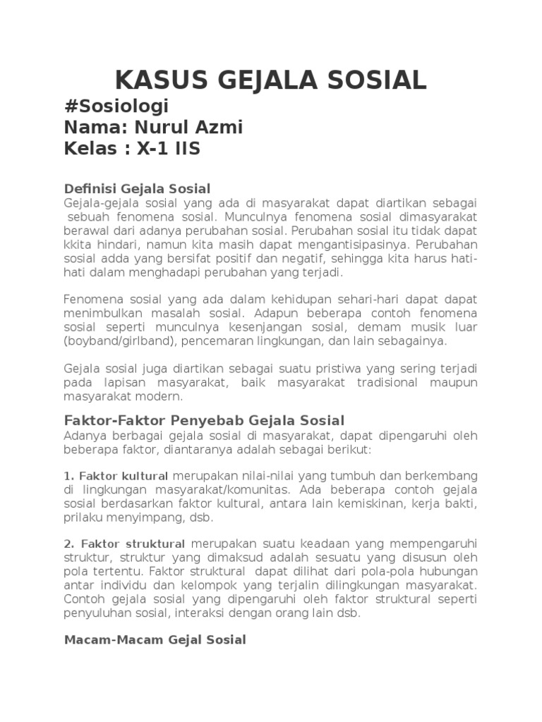 Kasus Gejala Sosial PDF