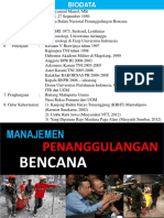 Manajemen Penanggulangan Bencana