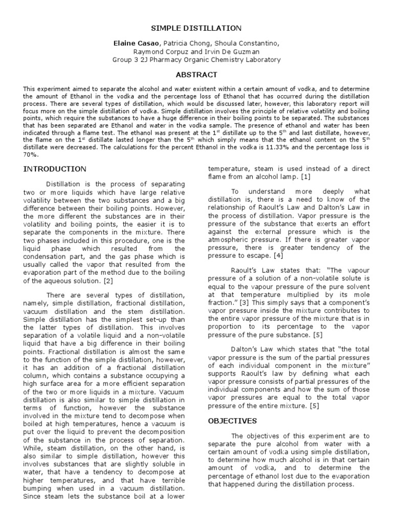 Fractional distillation lab picture