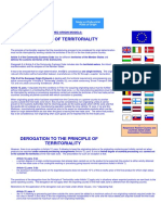 Principle of Territoriality: Eur-Med Origin Models