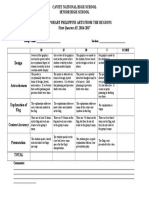 Flag Making Rubric