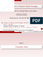 A Brief Overview of Bayesian Model Averaging: Chris Sroka, Juhee Lee, Prasenjit Kapat, Xiuyun Zhang