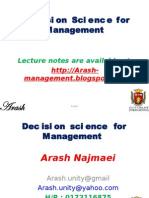 Decision Science For Management-1