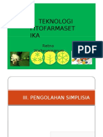 3. Pengolahan Simplisia