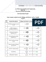Department of Electrical and Electronic Engineering EEE-220 Electrical Wiring and Drafting Drawing Design Sample