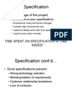 Specification: - The KEY Stage of The Project