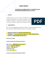 Modelo de Anexo Técnico Manutenção Gerador de Energia