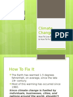How To Fix Climate Change