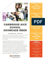2016 Cambridge AICE School Showcase Week