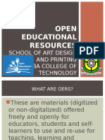 Open Educational Resources: School of Art Design and Printing Yaba College of Technology