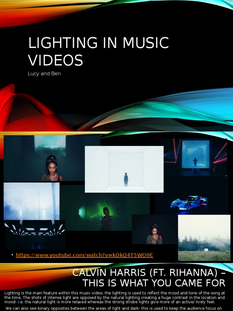 Lighting in Music Videos PDF Lighting Leisure