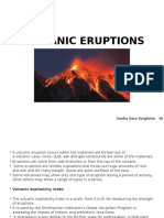 Volcanic Eruptions: Sneha Sara Varghese 36