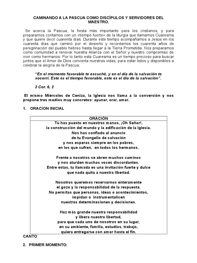 Para Un Retiro De Cuaresma Pdf Prestado Oración