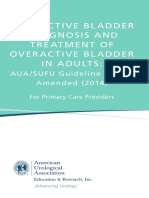 AUA Diagnosis and Treatment of Overactive Bladder - Pocket Guide (2014)