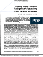 Teaching Person-Centered Multicultural Counseling - Collaborative Endeavors To Transcend Resistance and Increase Awareness PDF