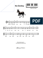 Sweetly Sings The Donkey: Arr: Gilbert Debenedetti