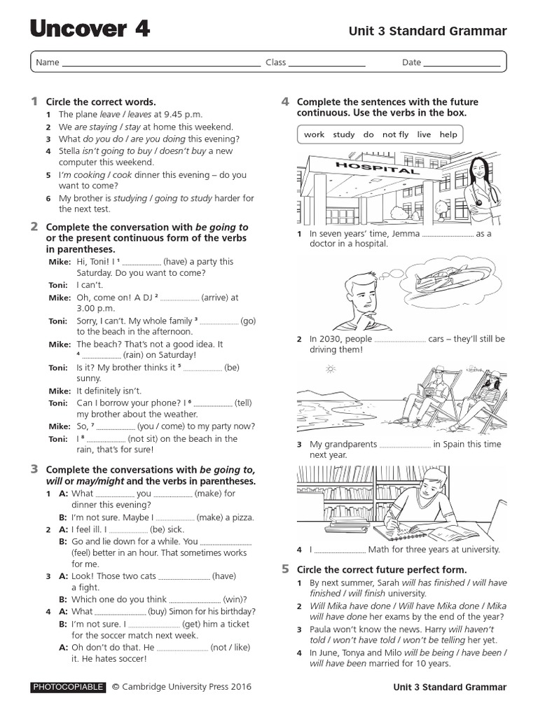 Unit 3 Grammar Standard Pdf