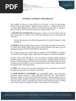 General Contract for Services Seaf20161026