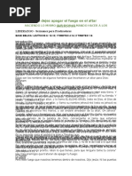 No Dejes Apagar El Fuego en El Altar