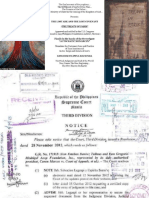 HRH Queen Salvacion Legaspi y Espiritu Santo - Entry of Judgment, Resolution, Review Letter, Letter of Transmittal, Delivery Receipt From The Supreme Court