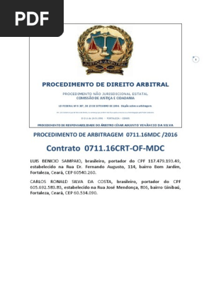 CONTRATO PARA O COMPROMISSO ARBITRAL.pdf