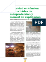 Seguridad en Túneles. Norma Básica de Autoprotección y Manual de Explotación