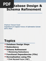 Database Design Schema Refinement