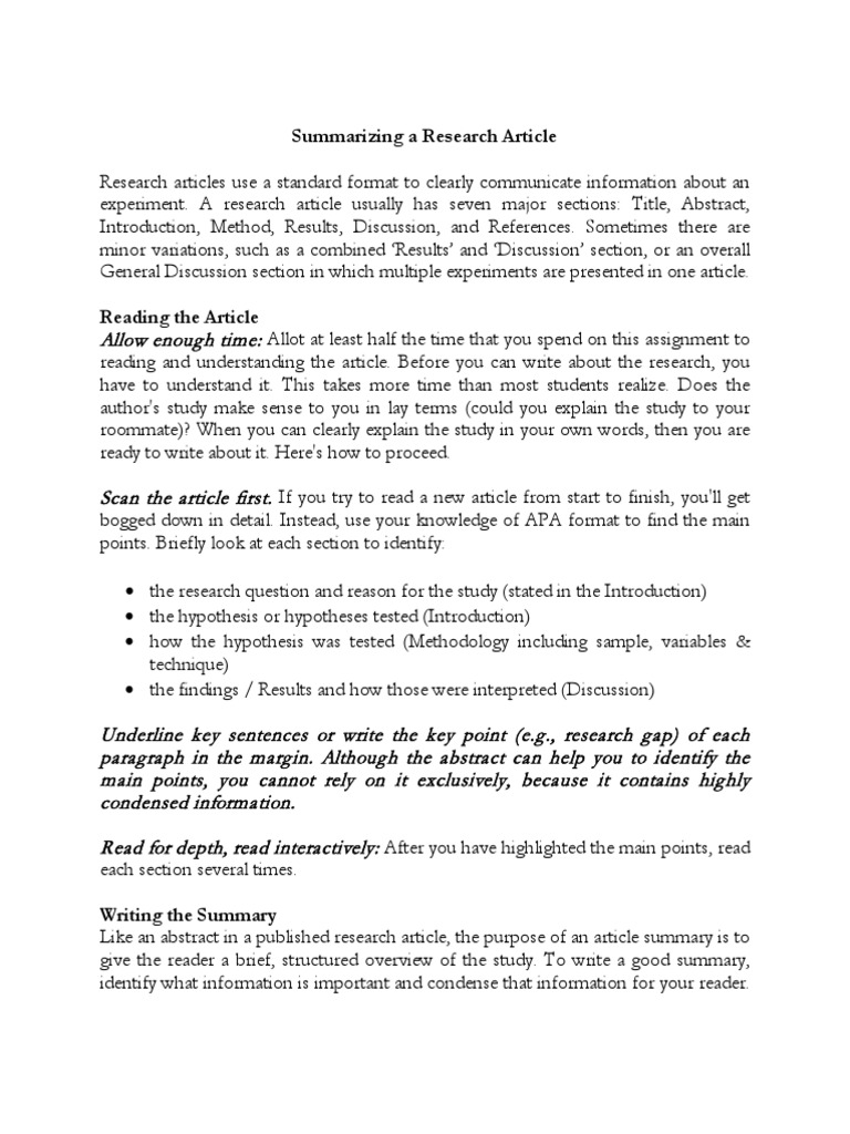 Hypothesis of research article picture