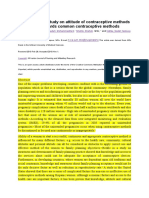 (Bagi Tugas) A Comparative Study On Attitude of Contraceptive Methods Users Towards Common Contraceptive Methods