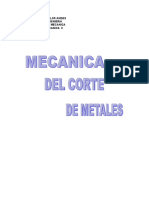 Mecanica Del Corte de Metales Teoria