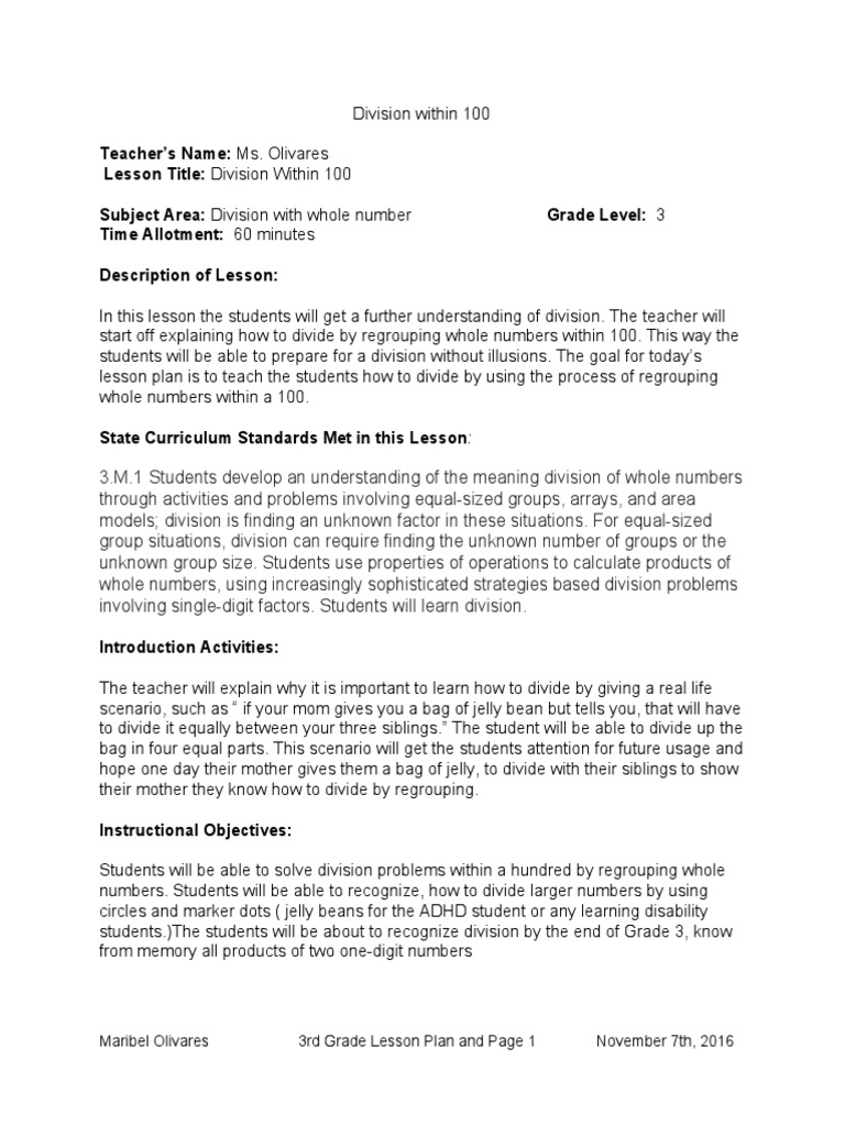 Lessonplan-Edu103 1 Pdf New | Pdf | Lesson Plan | Special Education