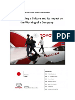 Toyota Motor Corporation OB Assignment