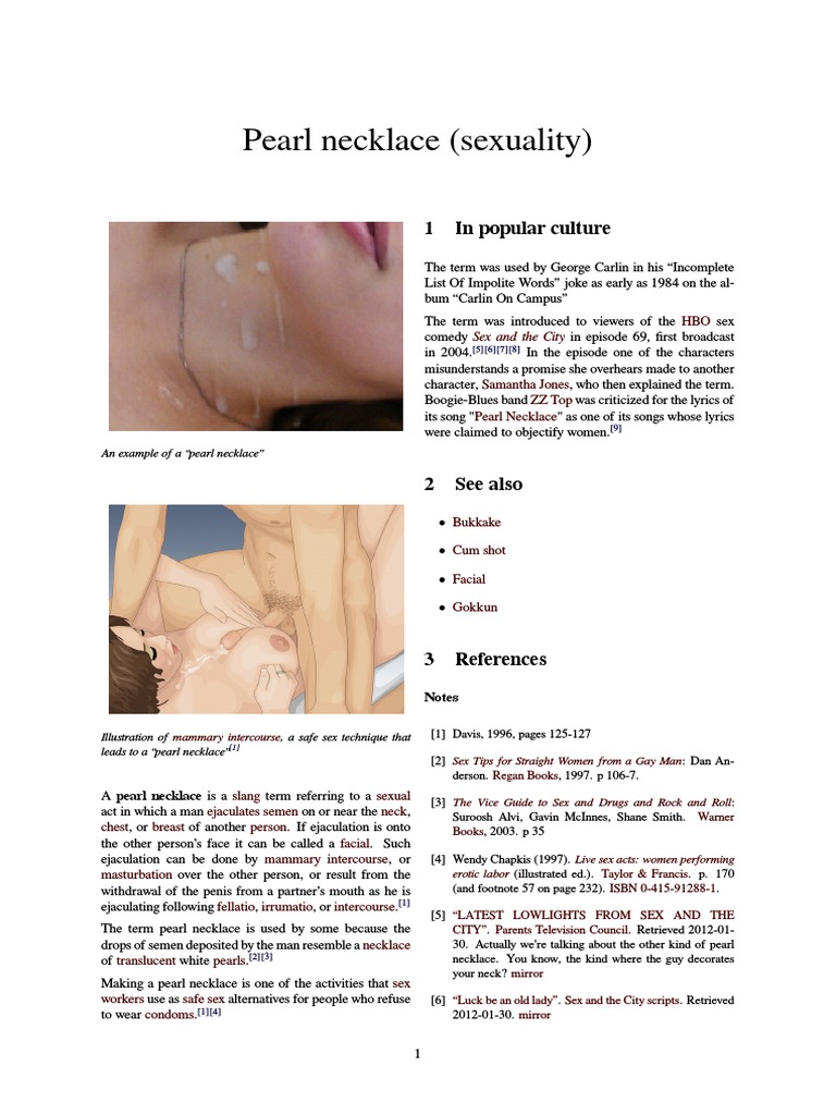 Pearl Necklace (Sexuality) | PDF | Mating | Sexual Slang