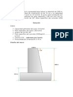 Diseño de Muros Por Gravedad