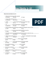 Vocabulary For PET. Test Unit1-5