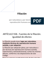 Filiación Por Naturaleza y Por Técnicas de Reproducción