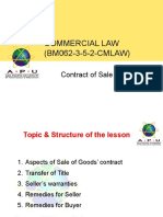 COMMERCIAL LAW CONTRACT OF SALE