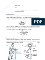 Cara Pemegangan Kikir yang Benar