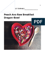 Peach Avo Raw Breakfast Dragon-Bowl