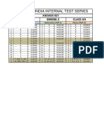 Answer Key Aiits-2(Ix) Set b