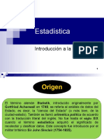 Introduccion A La ESTADISTICA