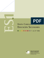 Diseño Curricular para La ES 1° Año PDF