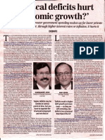 Do Fiscal Deficit Hurt Economic Growth