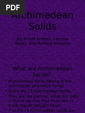 Archimedean Solids[1] (1)
